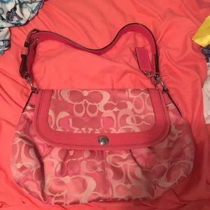 Pink coach purse